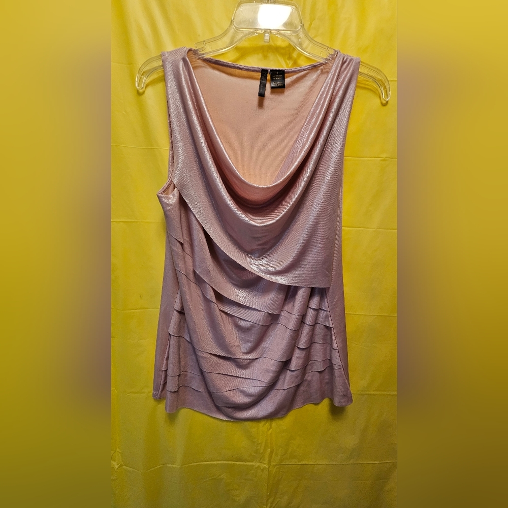 NUE OPTIONS Women's light pink dress blouse M